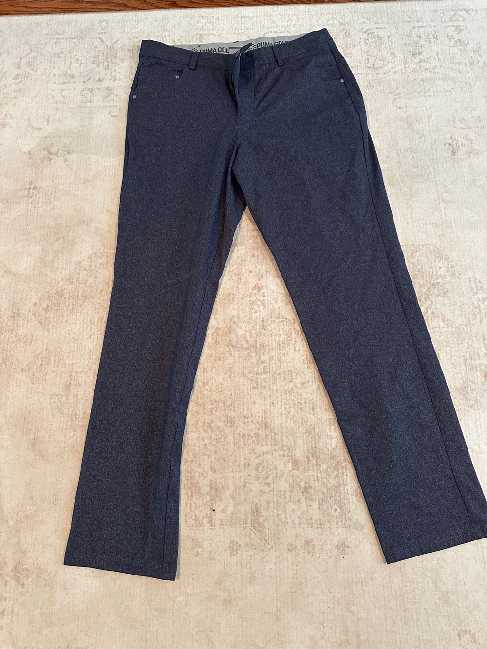 Puma Men's Navy Blue Golf Chinos